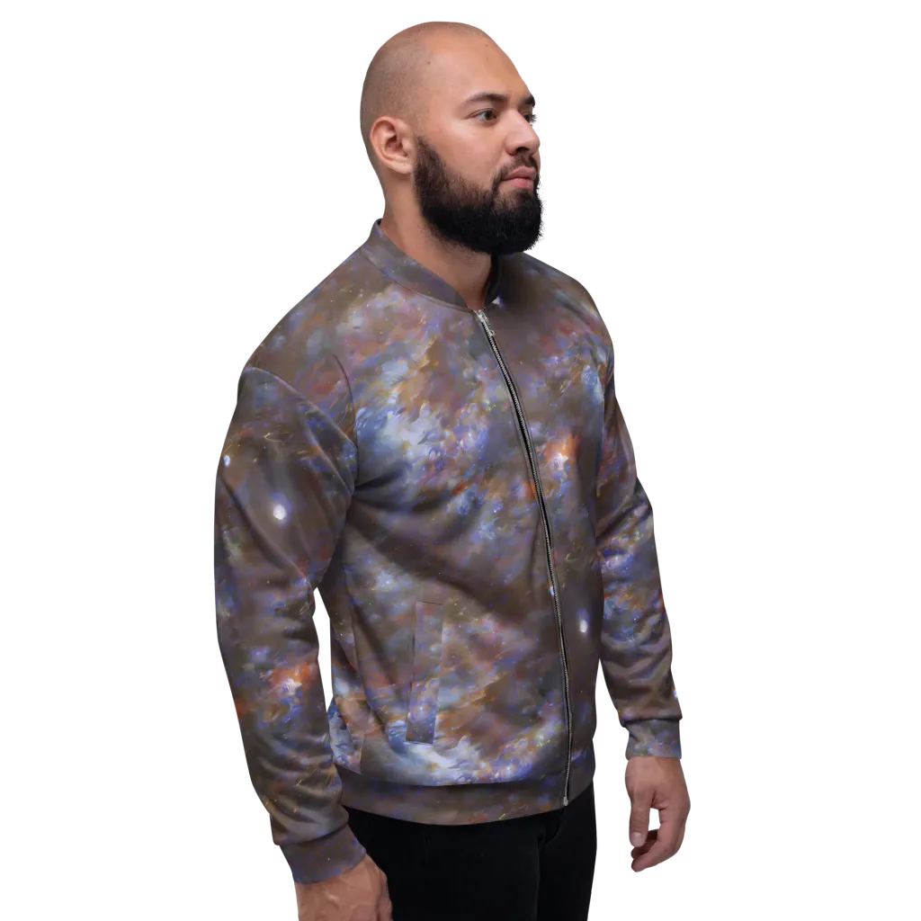 Nebula Brushfire on Bomber Jacket — Right