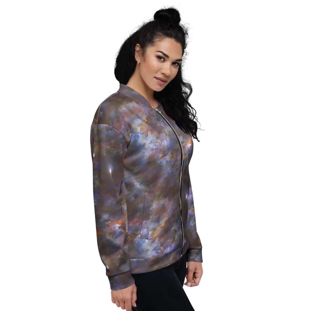 Nebula Brushfire on Bomber Jacket — Right