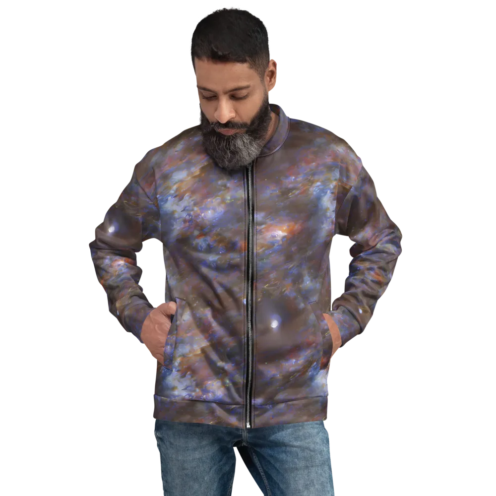 Nebula Brushfire on Bomber Jacket — Front