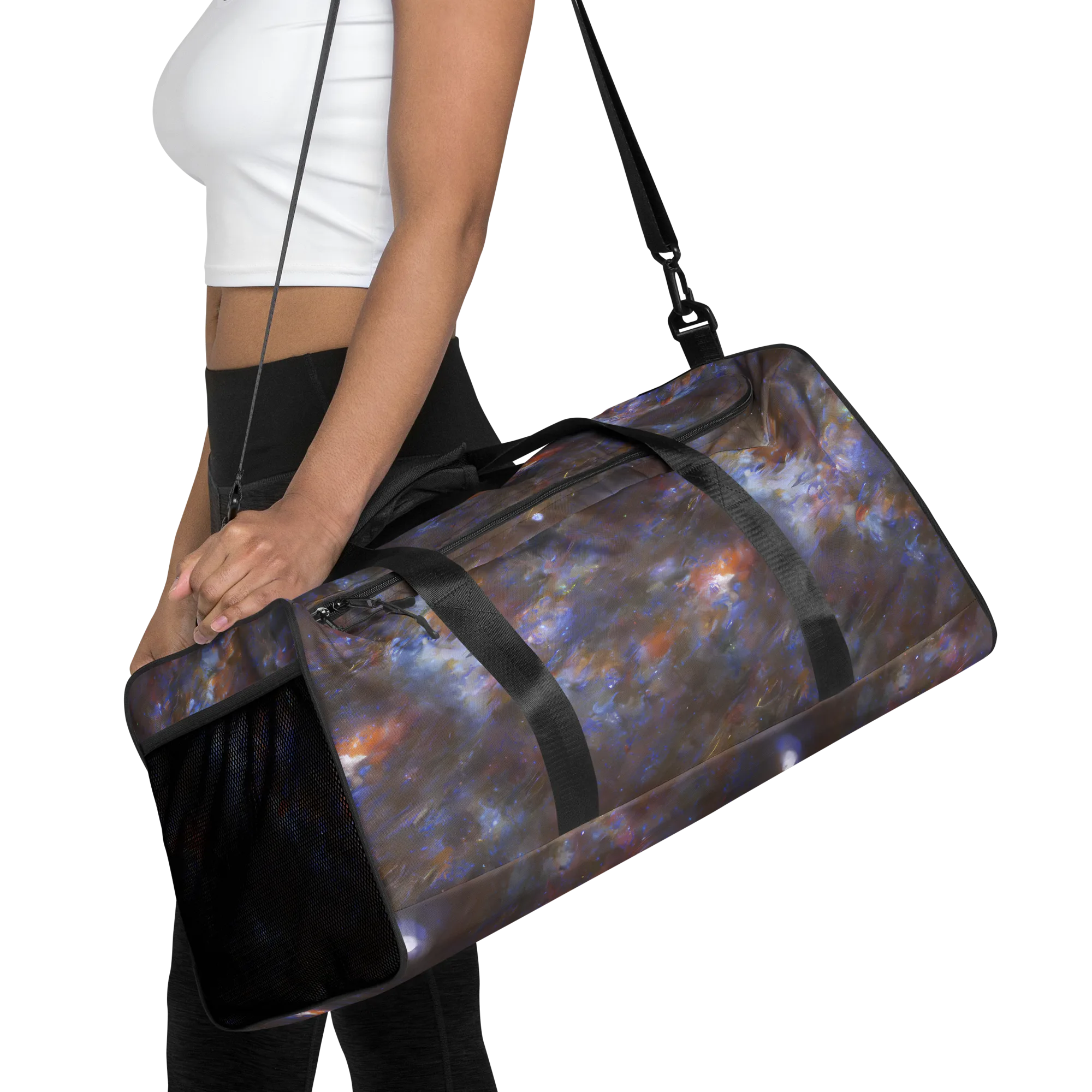 Nebula Brushfire on Duffle Bag — Front