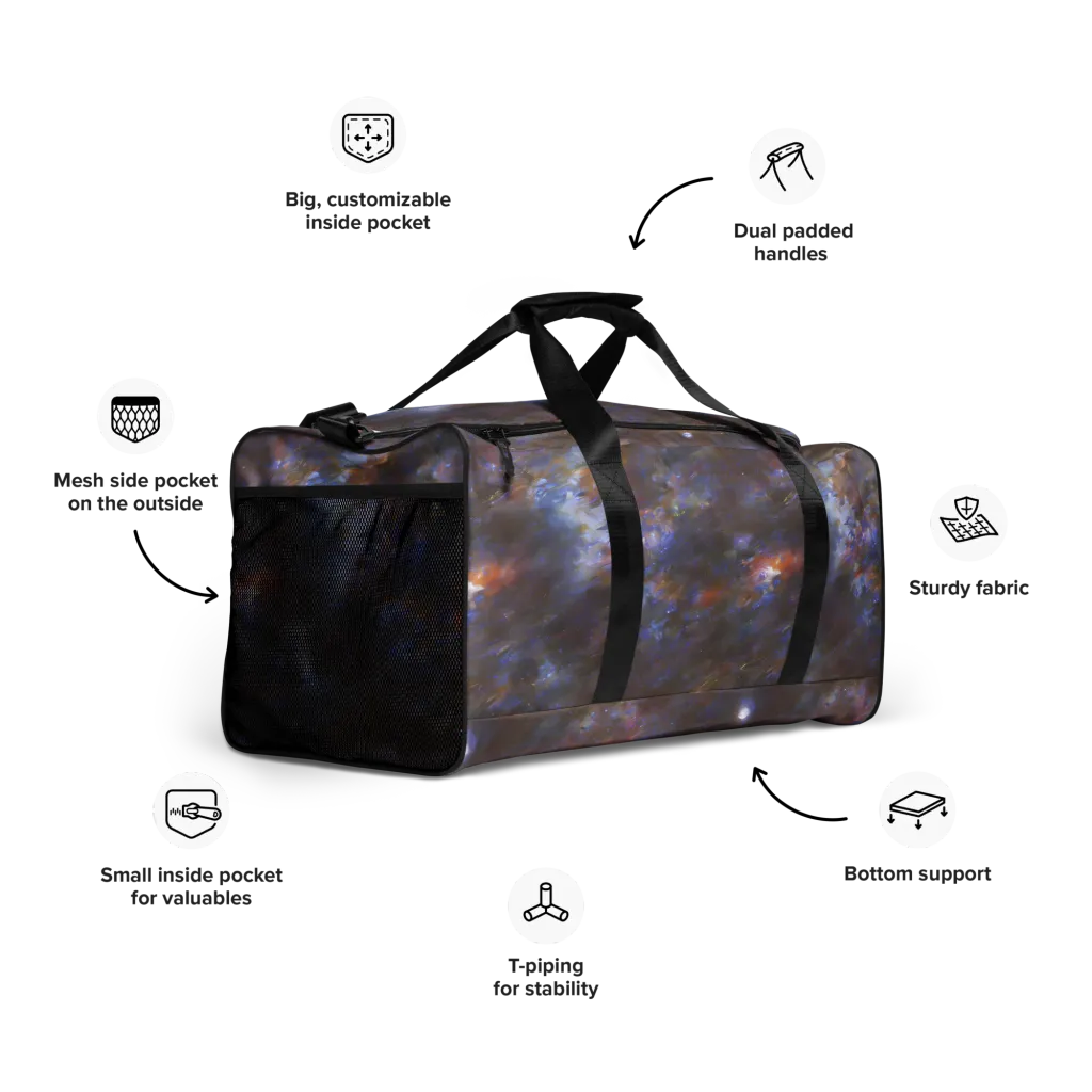 Nebula Brushfire on Duffle Bag — Right Front