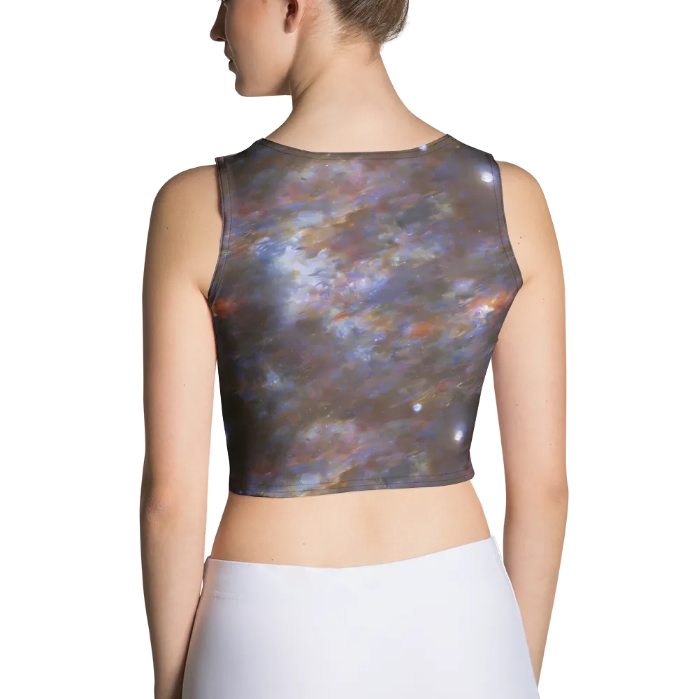 Nebula Brushfire on Crop Top — Back
