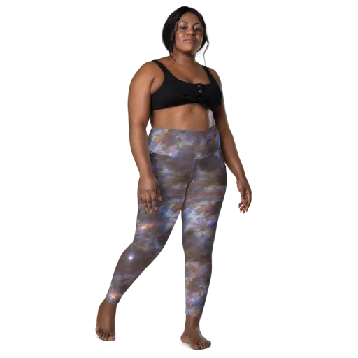 Nebula Brushfire on a Leggings with Pockets