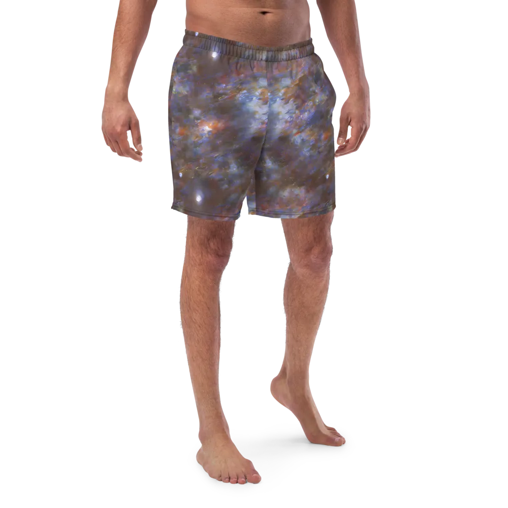 Nebula Brushfire on Swim Trunks — Front
