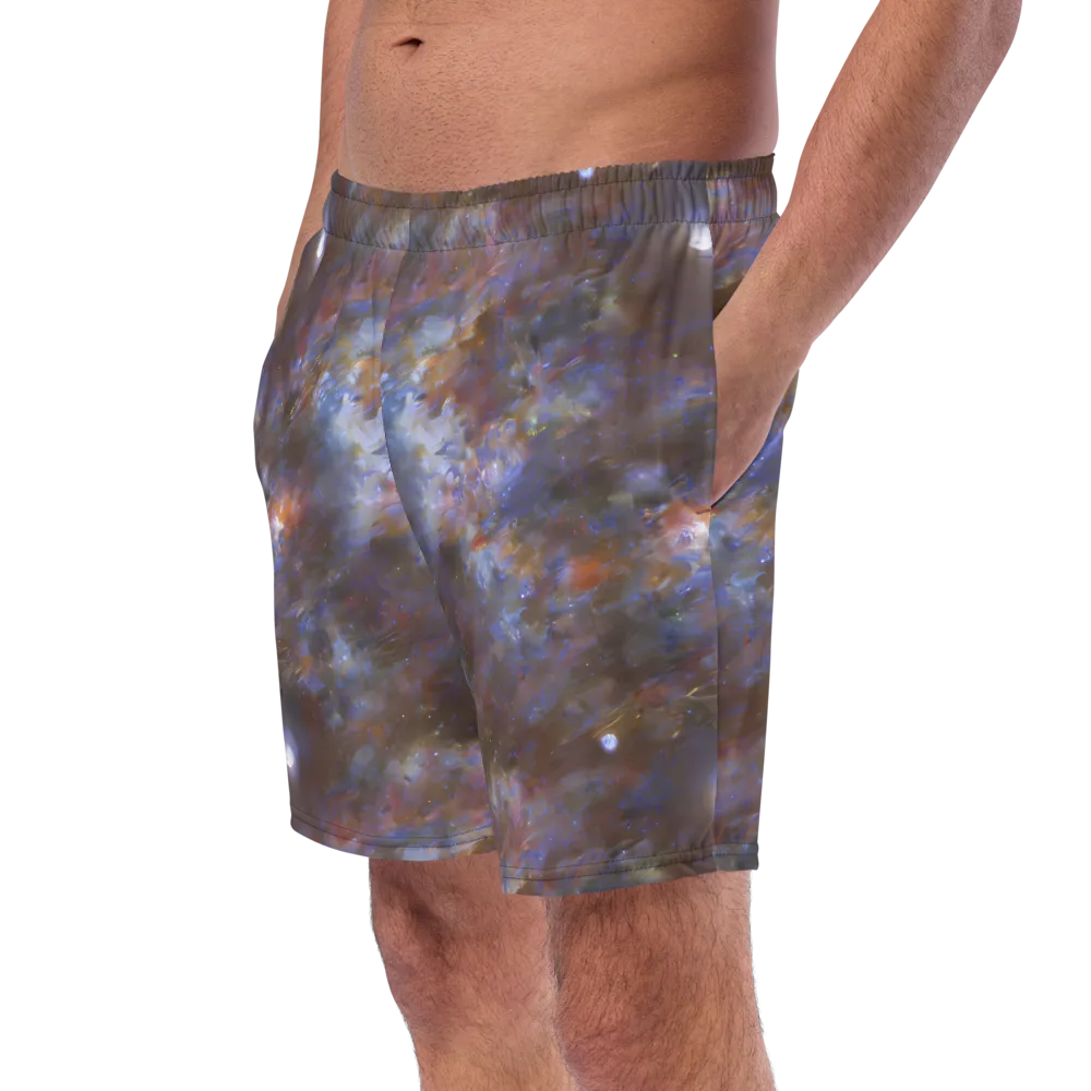 Nebula Brushfire on Swim Trunks — Left Front