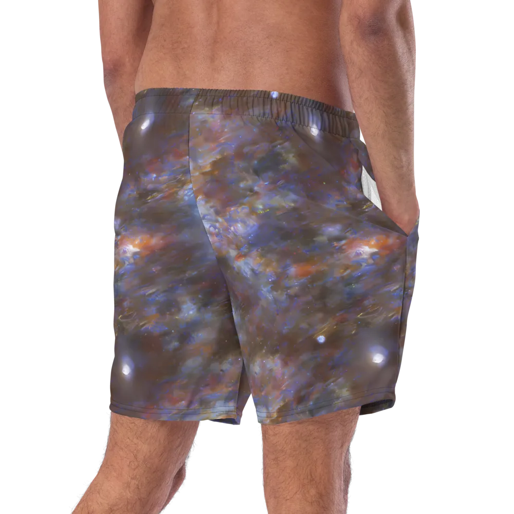 Nebula Brushfire on Swim Trunks — Right Back