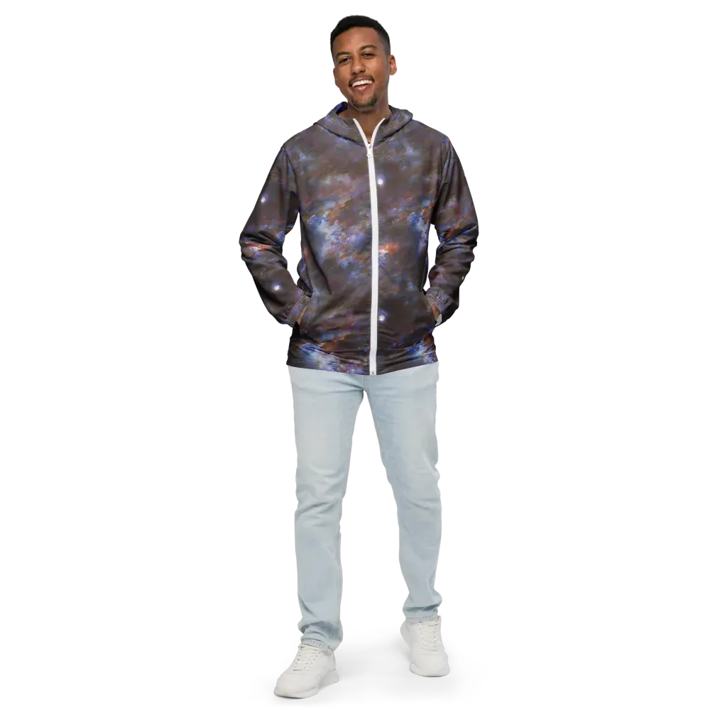 Nebula Brushfire on Men's Windbreaker — Front