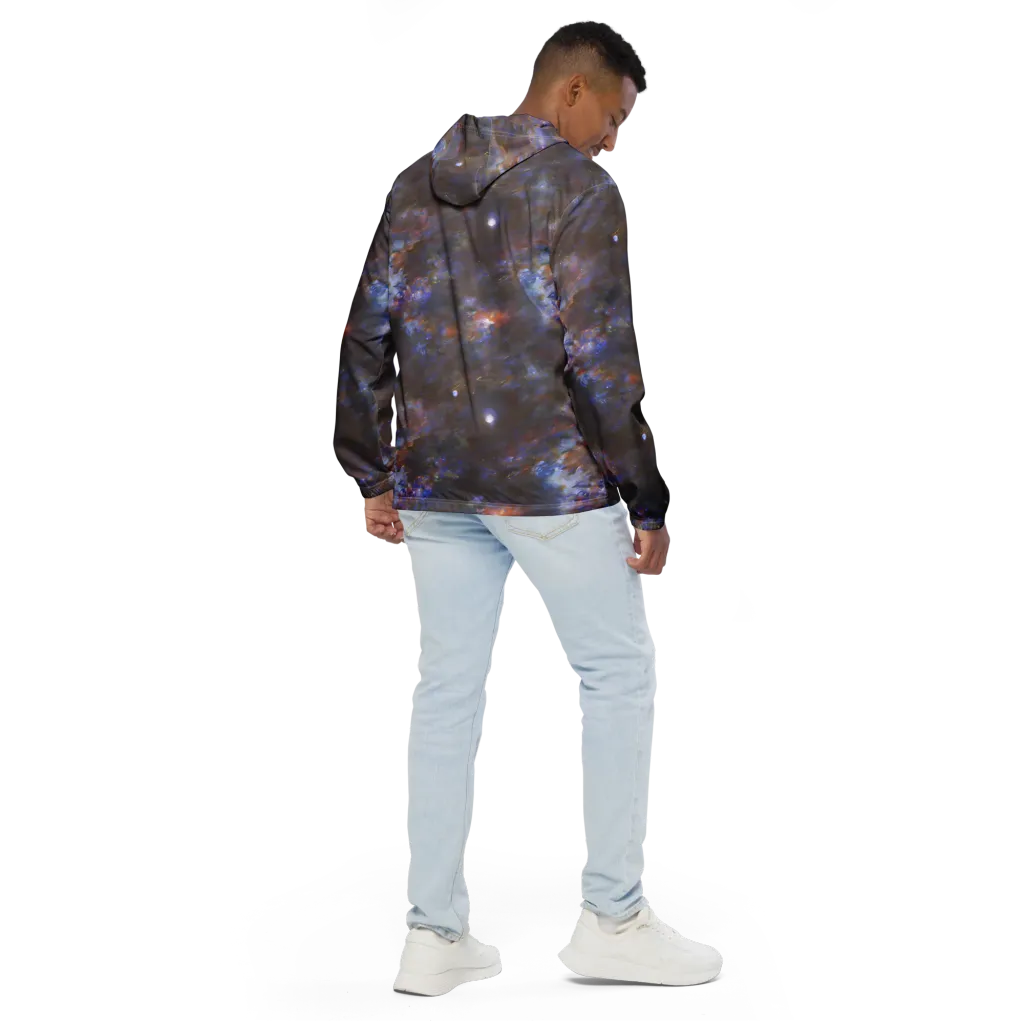 Nebula Brushfire on Men's Windbreaker — Back