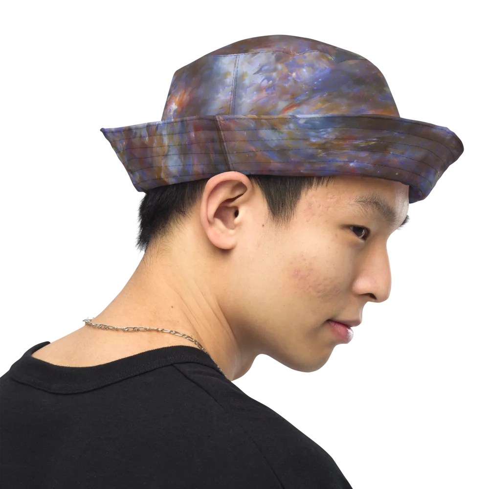 Nebula Brushfire on Reversible Bucket Hat — Right Outside