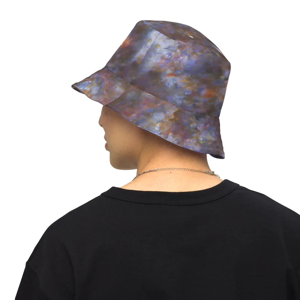 Nebula Brushfire on Reversible Bucket Hat — Back Inside