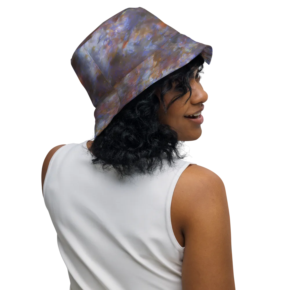 Nebula Brushfire on Reversible Bucket Hat — Right Outside