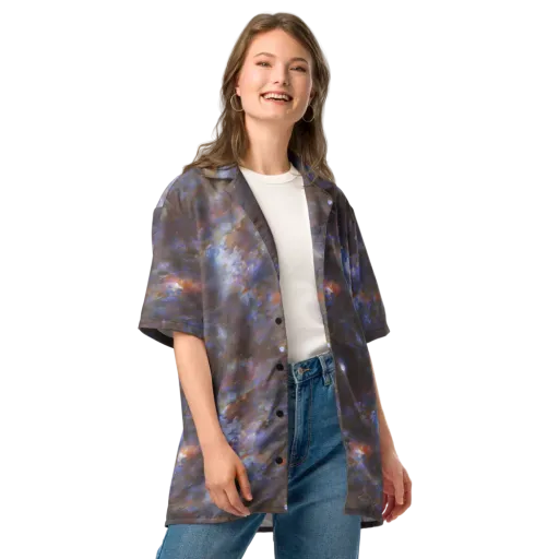 Nebula Brushfire on a Button Shirt