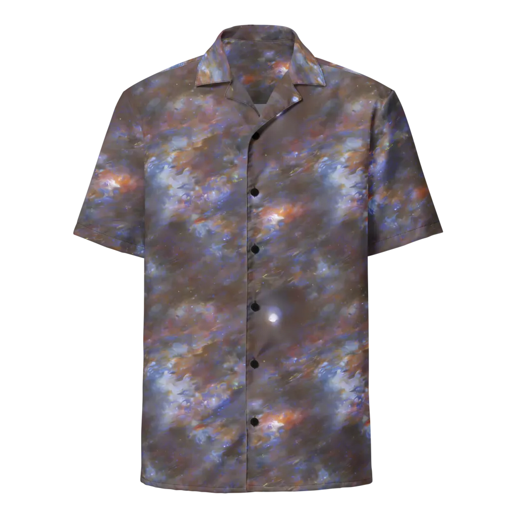 Nebula Brushfire on Button Shirt — Front