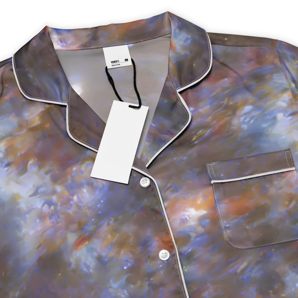 Nebula Brushfire on Women's Short Sleeve Pajama Top — Product details