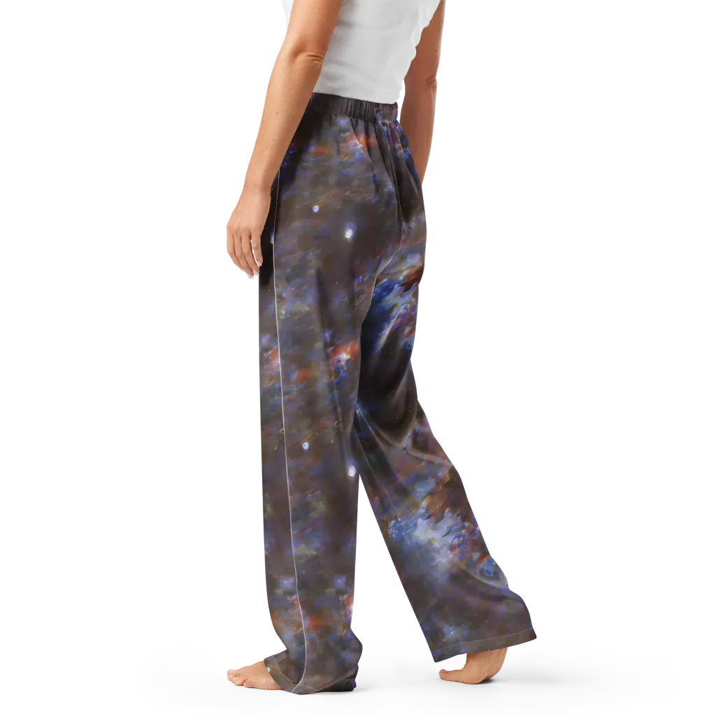 Nebula Brushfire on Women's Pajama Pants — Left