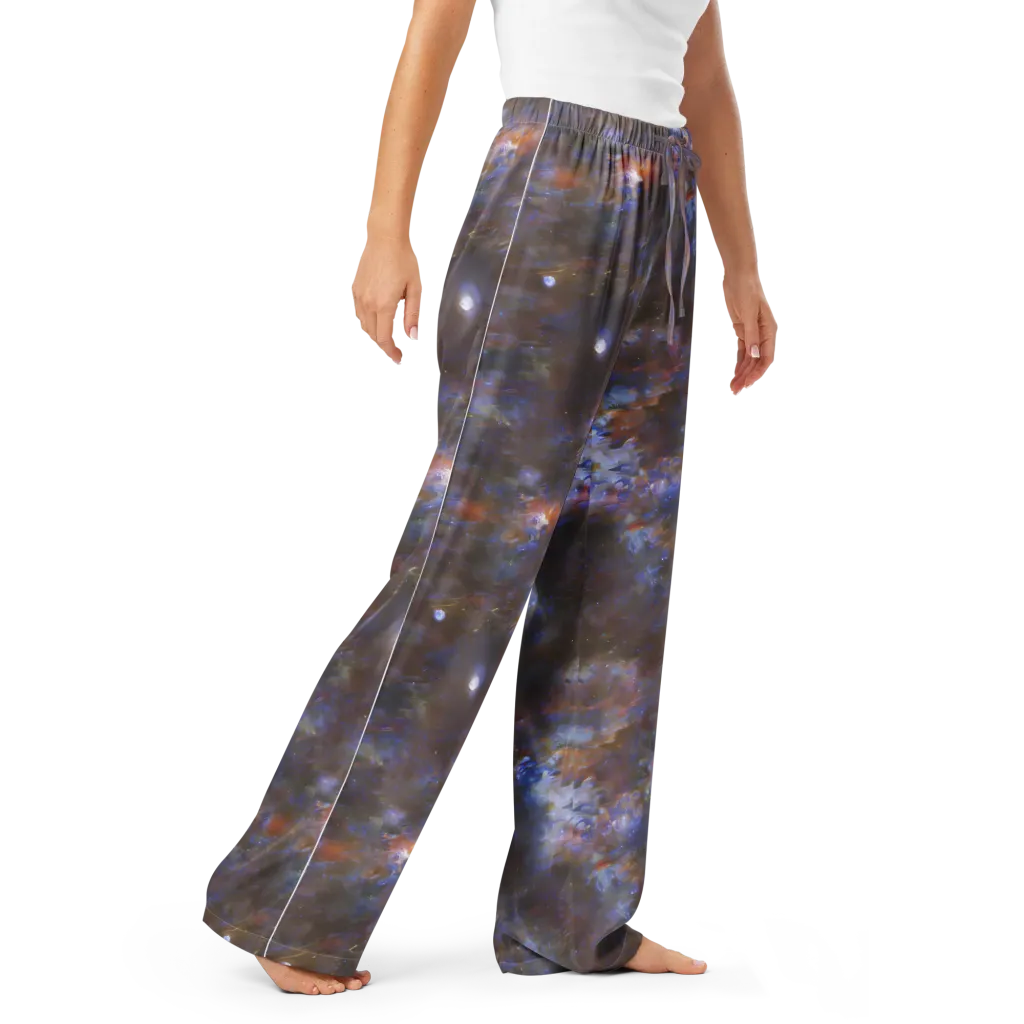 Nebula Brushfire on Women's Pajama Pants — Right Front
