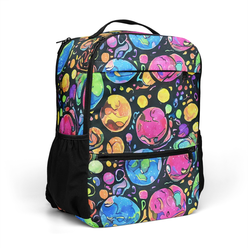 Planet Playground on Utility Backpack — Right Front