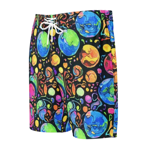 Planet Playground on a Men's Board Shorts