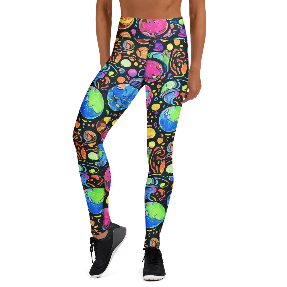 Planet Playground on Yoga Leggings — Front