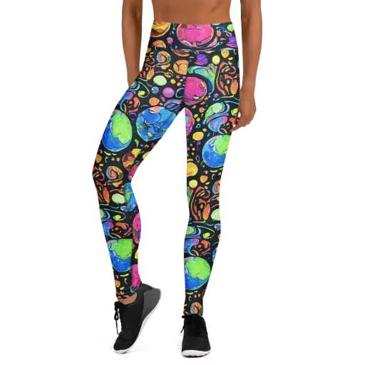 Planet Playground on a Yoga Leggings