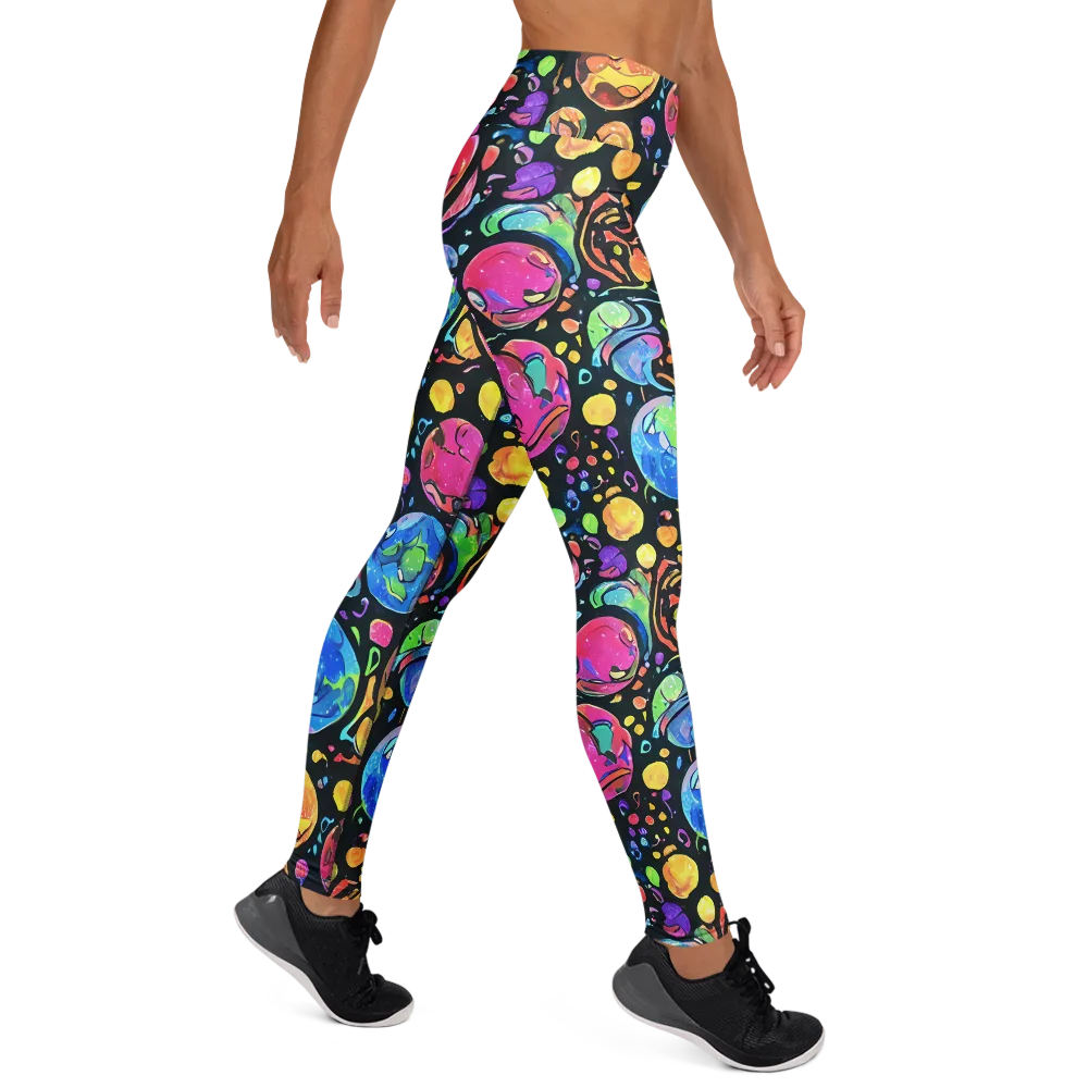 Planet Playground on Yoga Leggings — Right