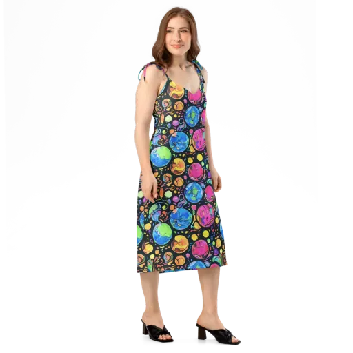 Planet Playground on a Slip Dress