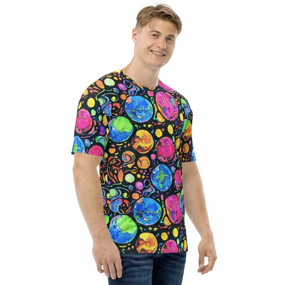 Planet Playground on Men's Crew Neck T-Shirt — Right