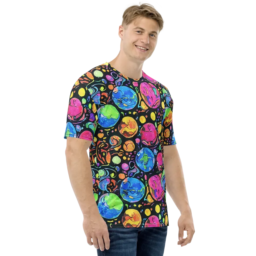 Planet Playground on Men's Crew Neck T-Shirt — Right