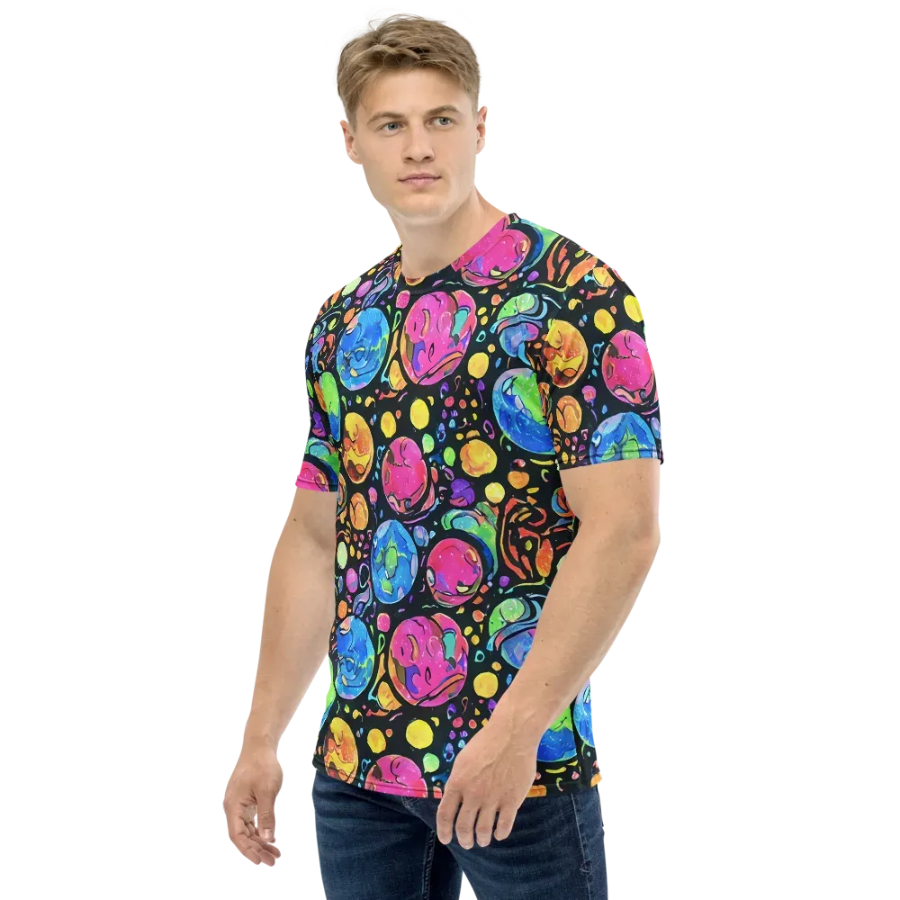Planet Playground on Men's Crew Neck T-Shirt — Left