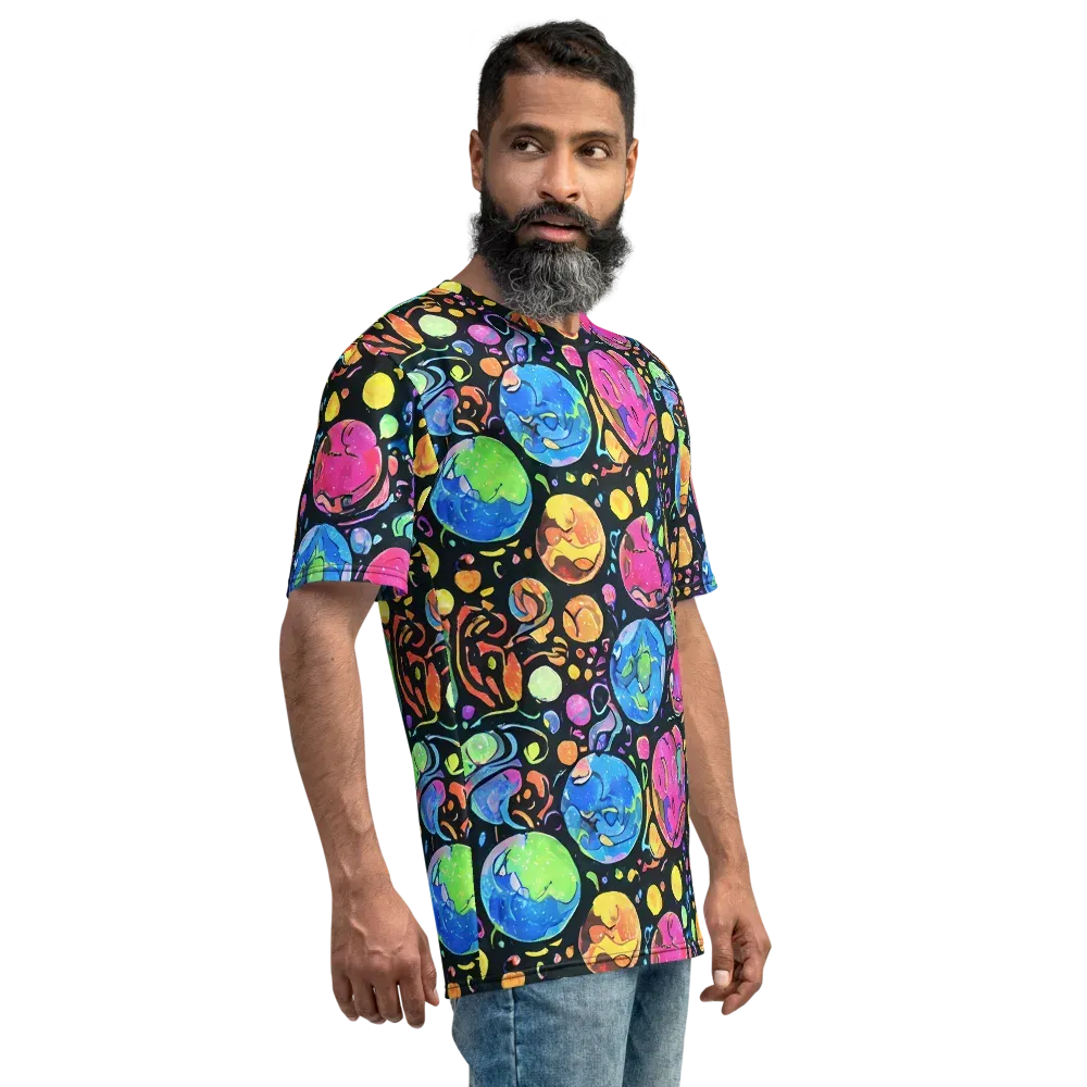 Planet Playground on Men's Crew Neck T-Shirt — Right