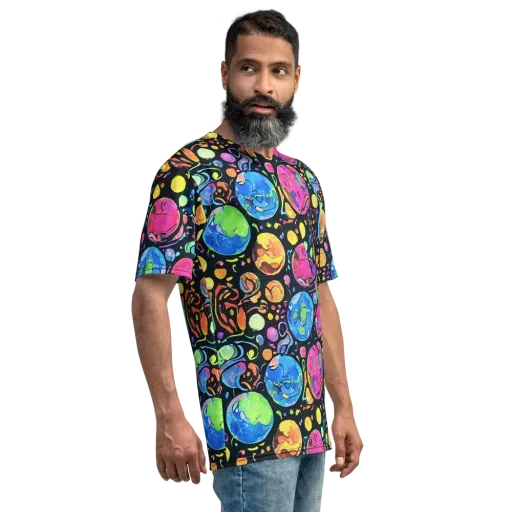 Planet Playground on a Men's Crew Neck T-Shirt