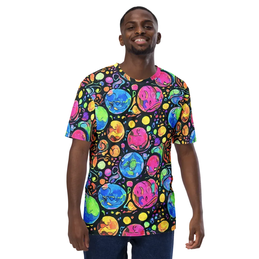 Planet Playground on Men's Crew Neck T-Shirt — Front