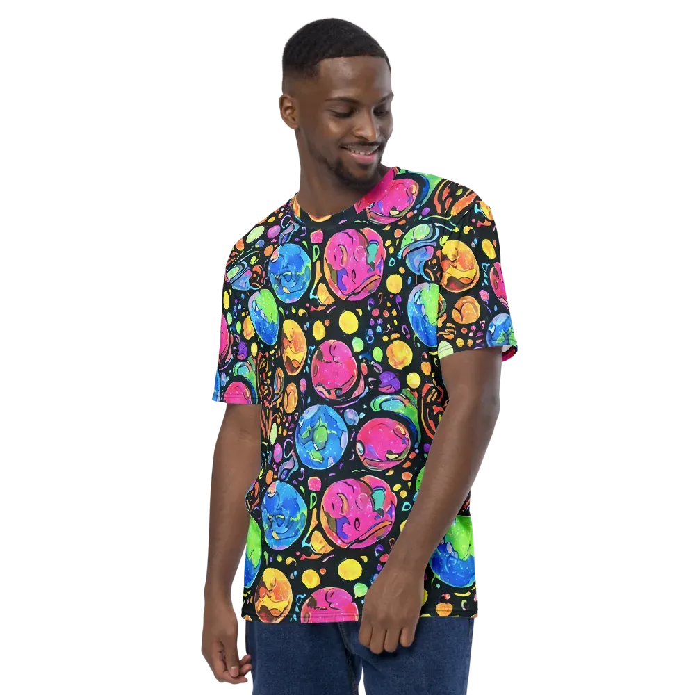 Planet Playground on Men's Crew Neck T-Shirt — Left