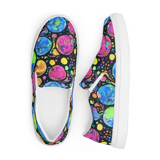 Planet Playground on a Men's Slip-On Canvas Shoes