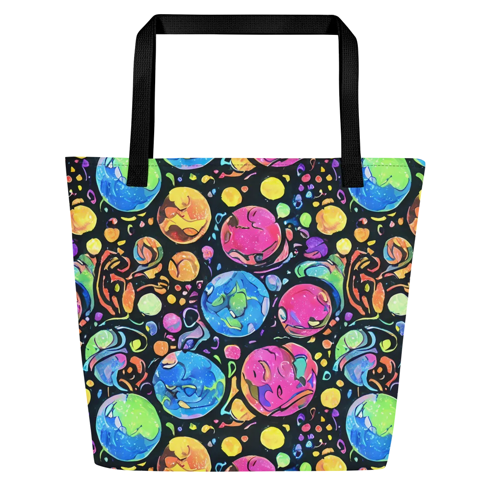 Planet Playground on Large Tote Bag W/ Pocket — Front