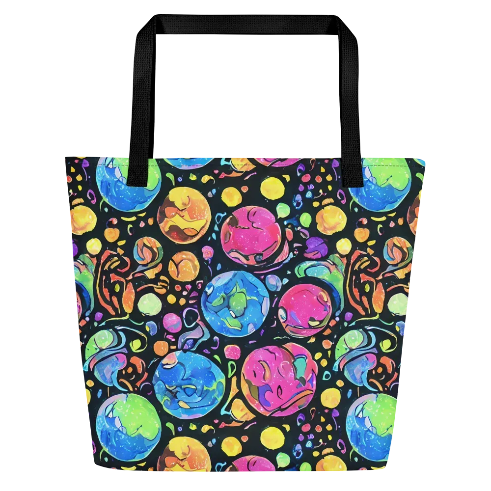 Planet Playground on Large Tote Bag W/ Pocket — Front