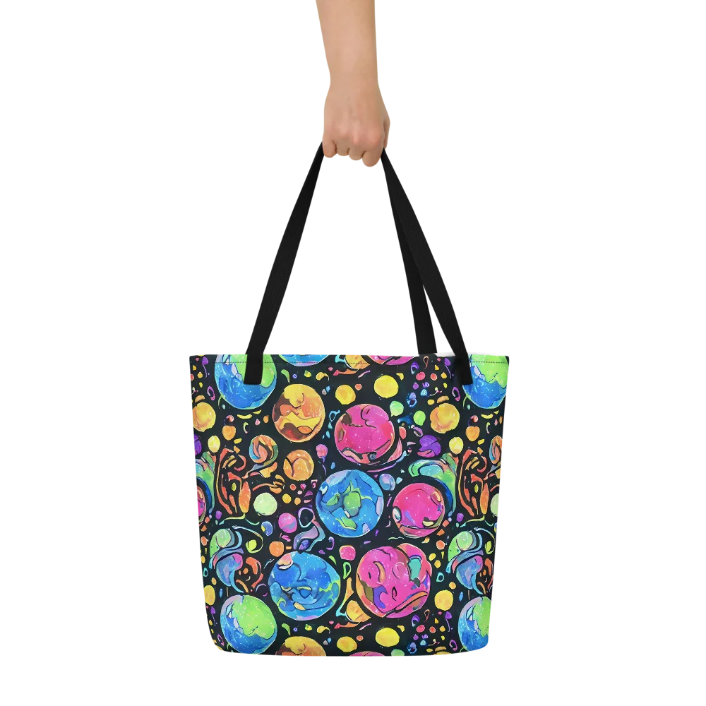 Planet Playground on Large Tote Bag W/ Pocket — Front