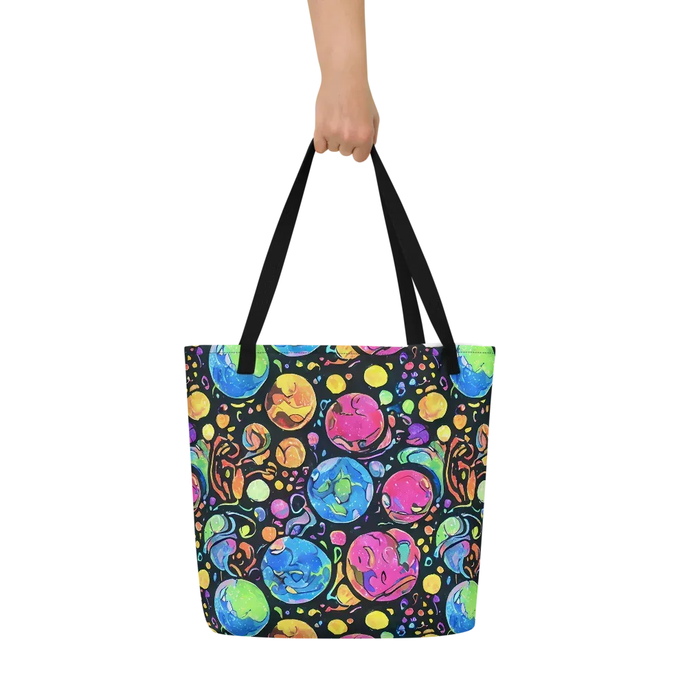 Planet Playground on Large Tote Bag W/ Pocket — Front