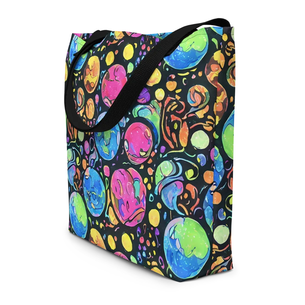 Planet Playground on Large Tote Bag W/ Pocket — Front