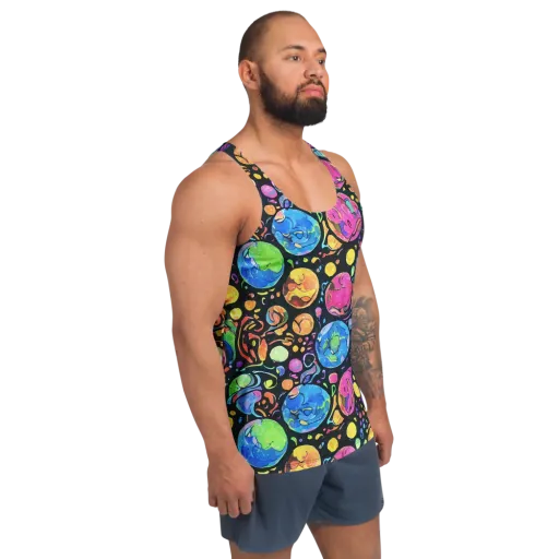 Planet Playground on a Men's Tank Top