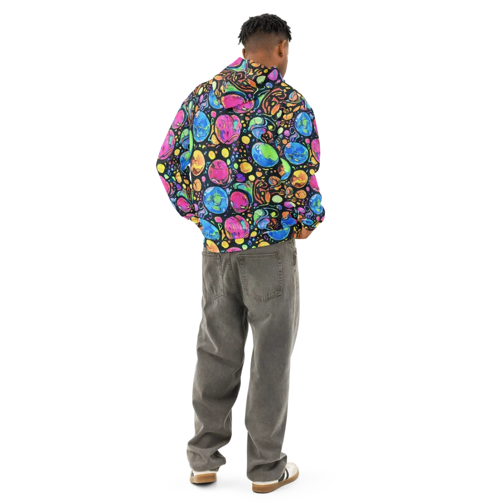 Planet Playground on Cotton Hoodie — Back