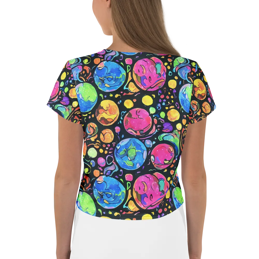 Planet Playground on Crop Tee — Back