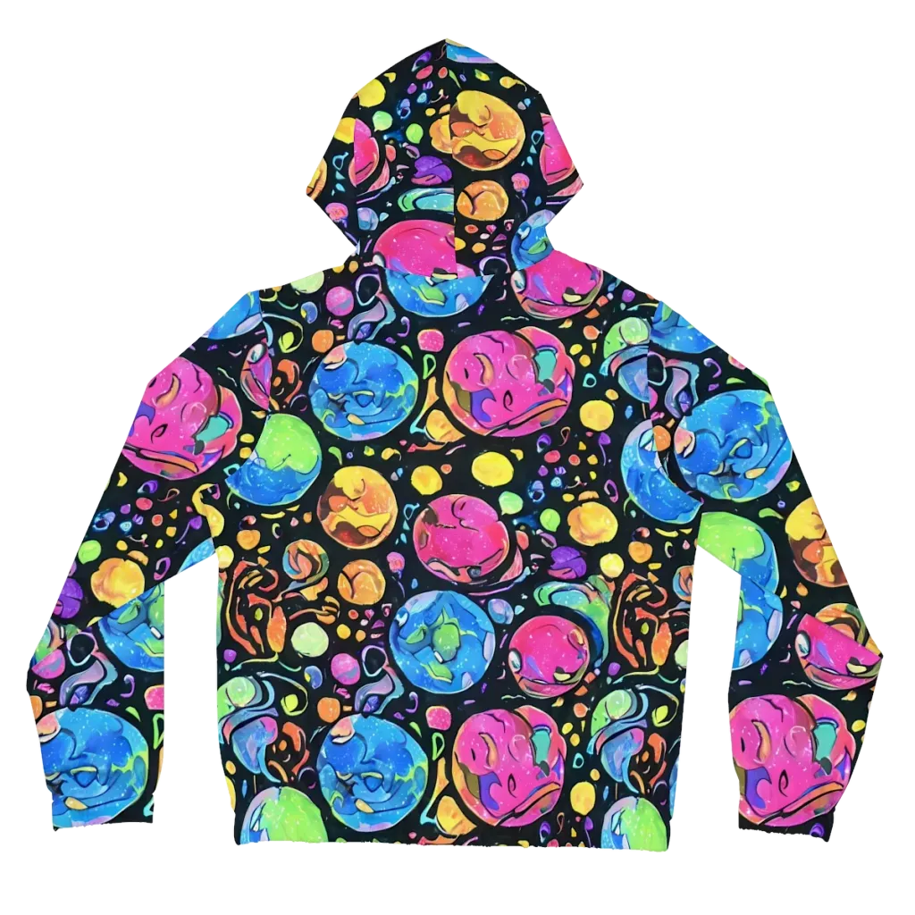 Planet Playground on Women's Full-Zip Hoodie — Back