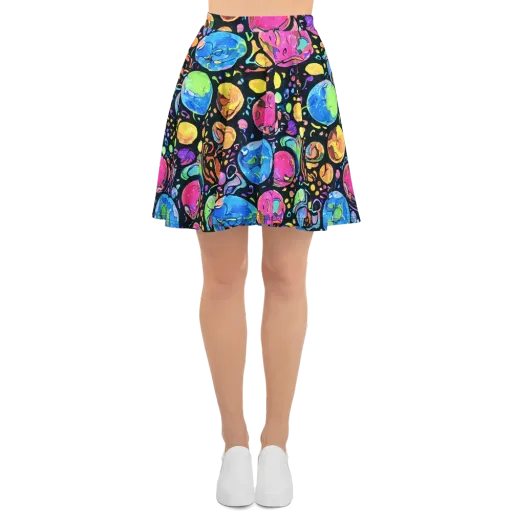 Planet Playground on a Skater Skirt
