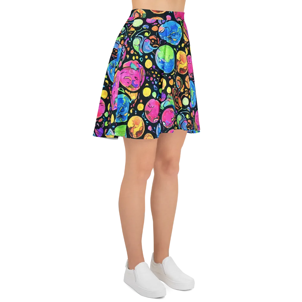 Planet Playground on Skater Skirt — Right