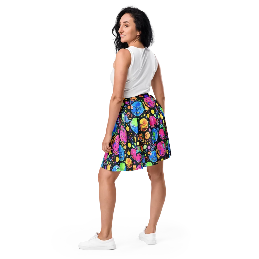 Planet Playground on Skater Skirt — Back