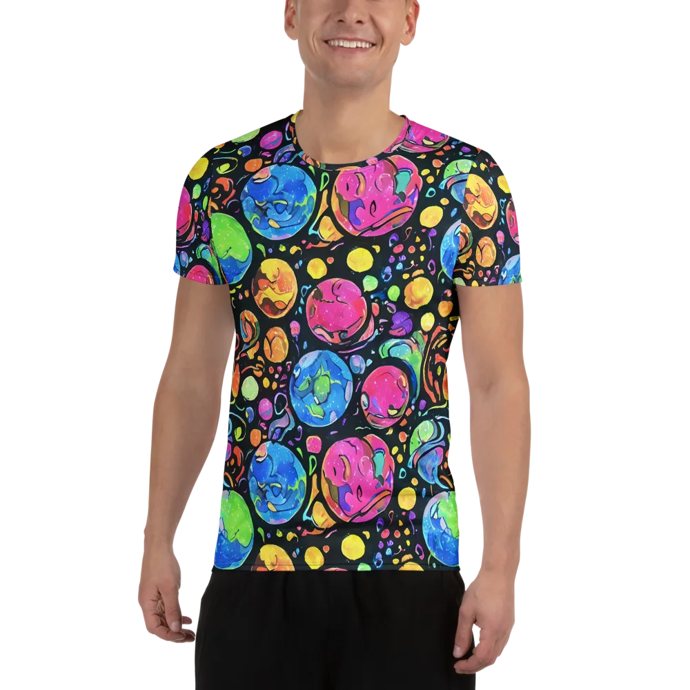 Planet Playground on Men's Athletic T-Shirt — Front