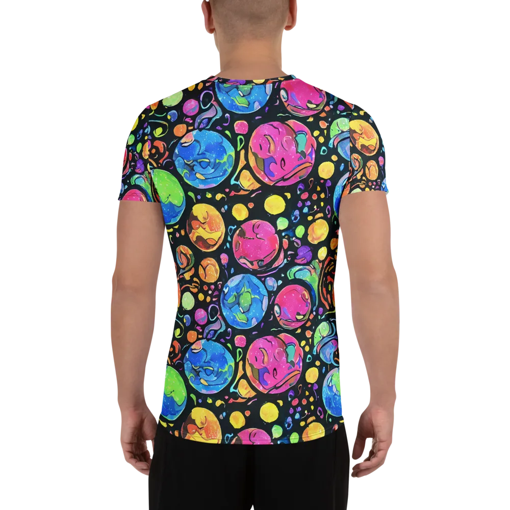 Planet Playground on Men's Athletic T-Shirt — Back