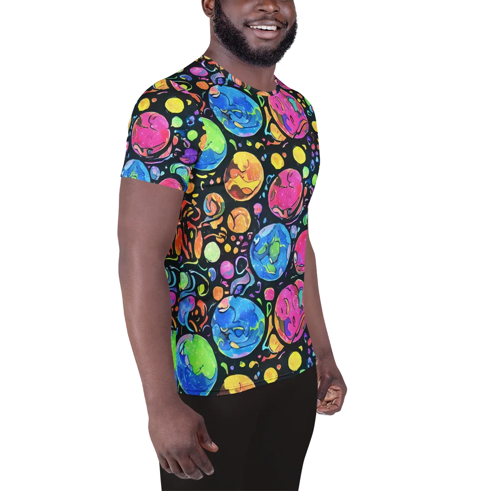 Planet Playground on Men's Athletic T-Shirt — Right