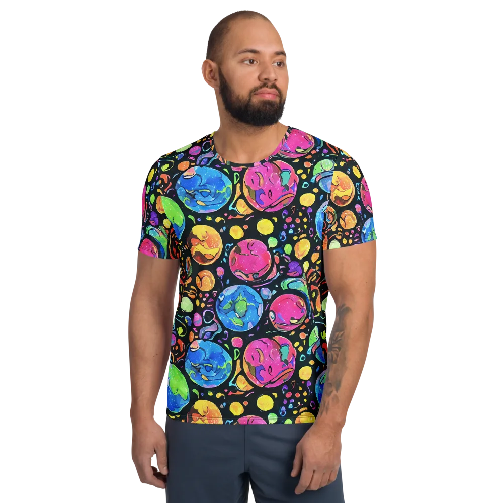 Planet Playground on Men's Athletic T-Shirt — Front